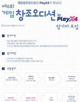 제6회 게임창조오디션 in PlayX4