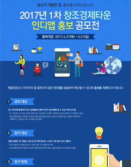 2017년 1차 창조경제타운 인디앱 홍보 공모전