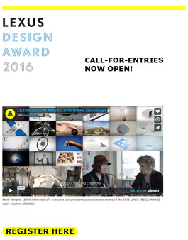 [해외] LEXUS DESIGN AWARD 2016.