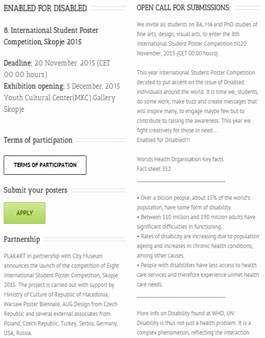 [해외] 8. International Student Poster Competition, Skopje 2015.