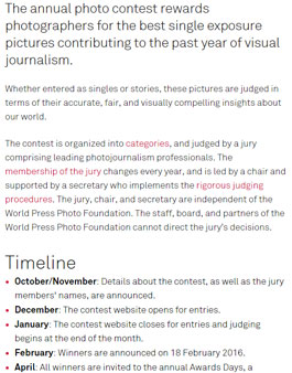 [해외] The World Press Photo Contest.