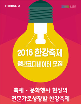 2016 한강축제청년코디네이터 모집.
