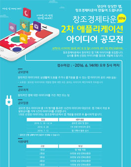 2016 창조경제타운 2차 애플리케이션 아이디어 공모전.