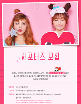 컬러버킷 서포터즈 무무걸2기 모집.