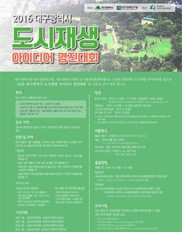 2016 대구광역시 도시재생 아이디어 경진대회.