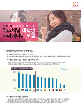 믹스채널 대학생 크리에이터 모집.