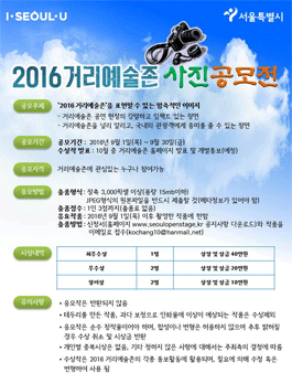 2016 거리예술존 사진공모전.