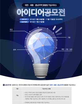 대전․세종․충남지역 맞춤형 기상서비스 아이디어 공모전.