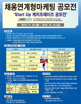 채용 연계형 마케팅 공모전(대상:대전시민 등 대학생).