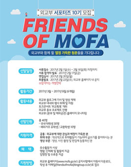 외교부 서포터즈 10기 모집 (FRIENDS OF MOFA).