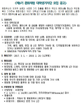 제9기 문화재청 대학생기자단 모집.
