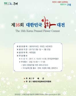 제16회 대한민국 대전 압화 대전.