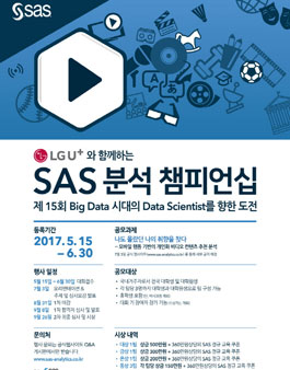 제15회 SAS 분석 챔피언십 공모전.