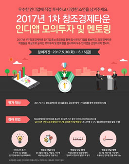 2017년 1차 창조경제타운 인디앱 모의투자 및 멘토링.