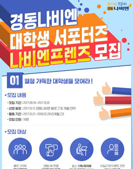 경동나비엔 대학생 서포터즈 나비엔프렌즈 모집.