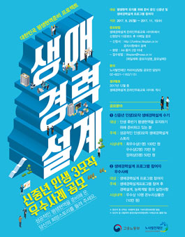 생애경력설계 신중년 인생 3모작 우수사례 공모.