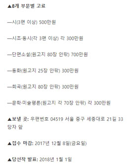 2018 조선일보 신춘문예.