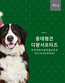 중대형견 디팡 서포터즈 모집.
