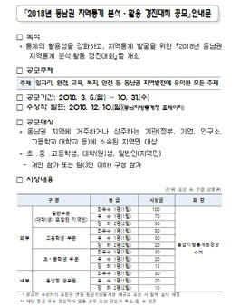 주민체감형 혁신정책 아이디어 공모전.