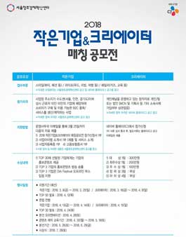 작은기업 & 크리에이터 매칭 공모전.