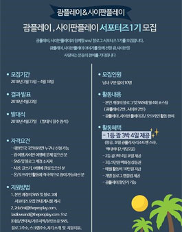 글로벌러 괌플레이, 사이판플레이 서포터즈 1기 모집.