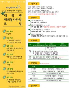 [미얀마] 2018년 하계 아름드리 대학생 해외봉사단원 모집.