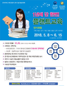 플랜트 단기교육생 모집.