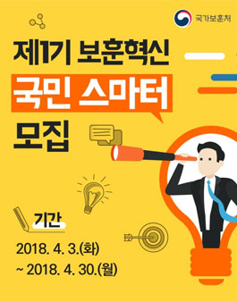 제1기 보훈혁신 국민 스마터 모집.