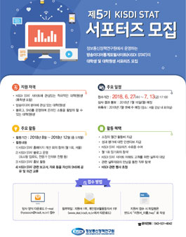 정보통신정책연구원 KISDI STAT 서포터즈 5기 모집.