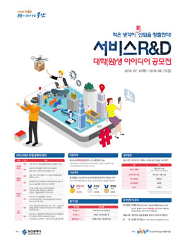 2018년 서비스R&D 대학(원)생 아이디어 공모전.