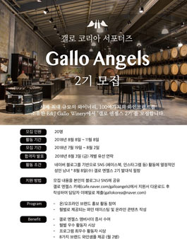 갤로 코리아 Gallo Angels 2기 모집.