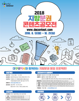 2018 지방분권 콘텐츠 공모전(동영상 UCC, 포스터, 웹툰, 캐릭터 공모전)