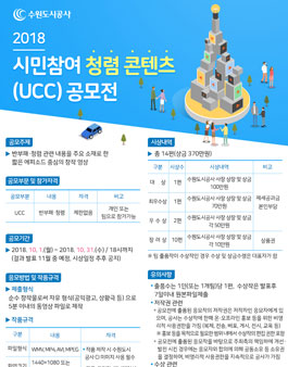 2018 시민참여 청렴 콘텐츠(UCC) 공모전 (기간연장).
