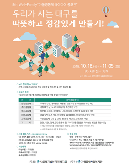 제5회 Well-Family 마을공동체 아이디어 공모전.