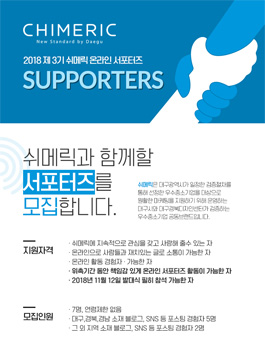 대구시 쉬메릭 온라인 서포터즈 3기 모집.