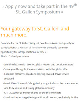 St. Gallen Wings of Excellence Award 2019