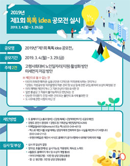 2019년 제1회 톡톡 idea 공모전.