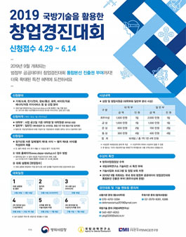 2019 국방과학기술을 활용한 창업경진대회.