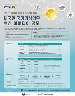대국민 국가기상업무 혁신 아이디어 공모전.