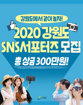 2020 강원도 SNS 서포터즈 모집.