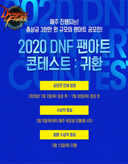 던전앤파이터 팬아트 공모전, 2020 DNF 팬아트 콘테스트.