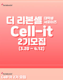 더리본셀 대학생 서포터즈 cell-it 2기 모집.
