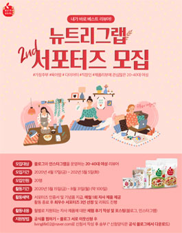 뉴트리그랩 서포터즈 2기 모집.