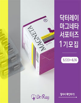 한국반려동물영양연구소 닥터레이 마그네타 서포터즈 1기 모집.