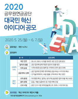2020 공무원연금공단 대국민 혁신 아이디어 공모전.