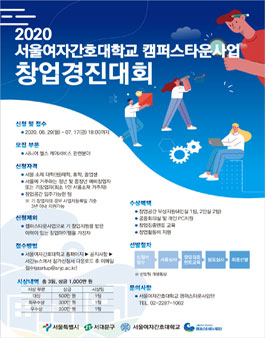 2020 서울여자간호대학교 캠퍼스타운사업 창업경진대회