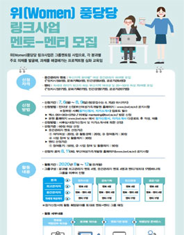 2020 위(Women)풍당당 링크사업 멘토-멘티 모집.