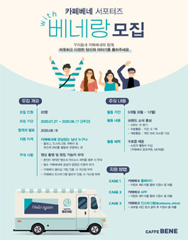 카페베네 베네랑 모집 .