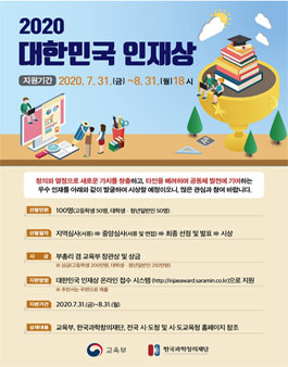 2020 대한민국 인재상 선발.