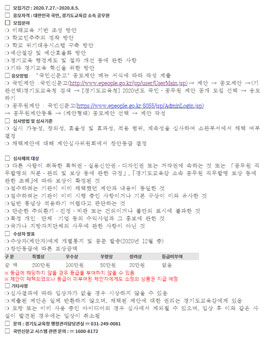 경기도교육청 2020년 국민제안 공모전.